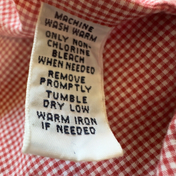 Ralph Lauren Men's Button Up, Red/White Check Medium Embroidered Yacht Club RLYC - Picture 13 of 13